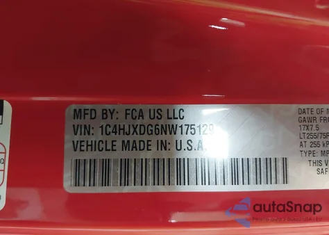2022 Jeep Wrangler Unlimited Willys Sport 4X4 from USA, damaged, VIN 1C4HJXDG6NW175129